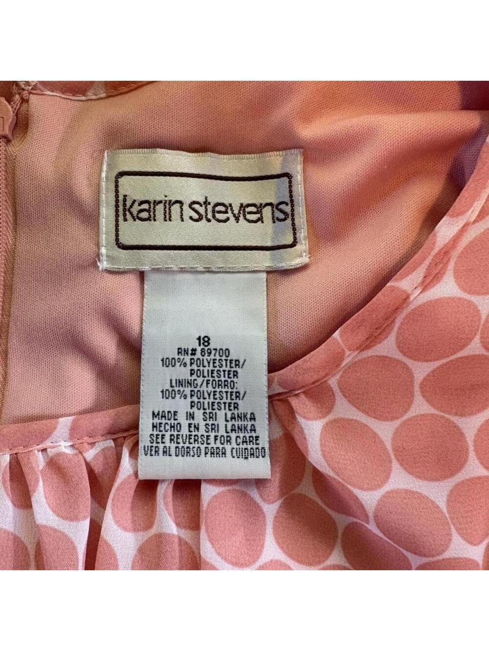 Karin Stevens vintage polka dot maxi dress Size 18 - Picture 2 of 6